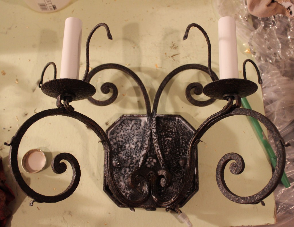 Original black sconce