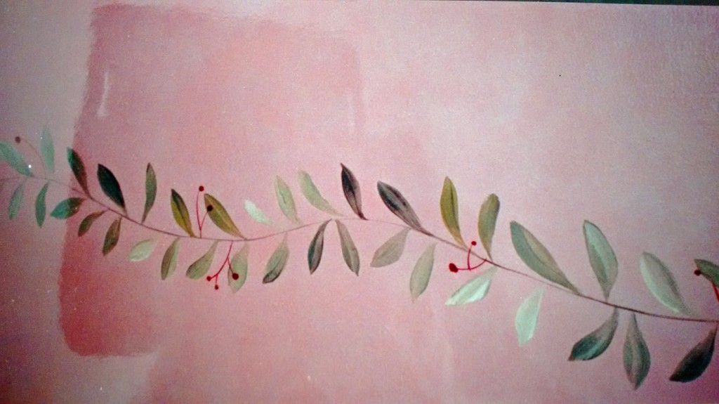 Garland of olive tree leaves